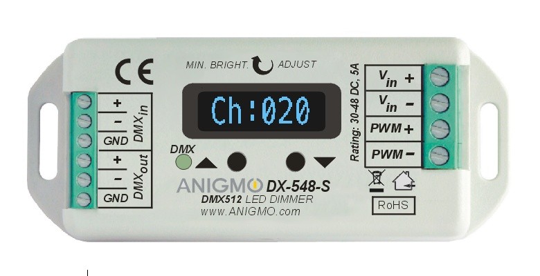 DMX512 - 5A/48V Universal LED dimmer