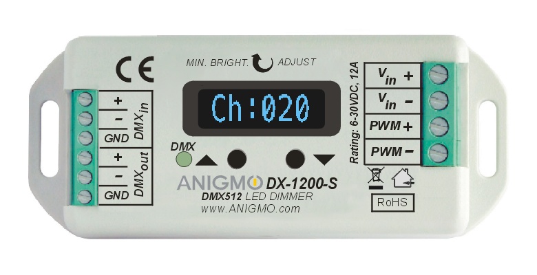 DMX512 - 12A Universal LED dimmer